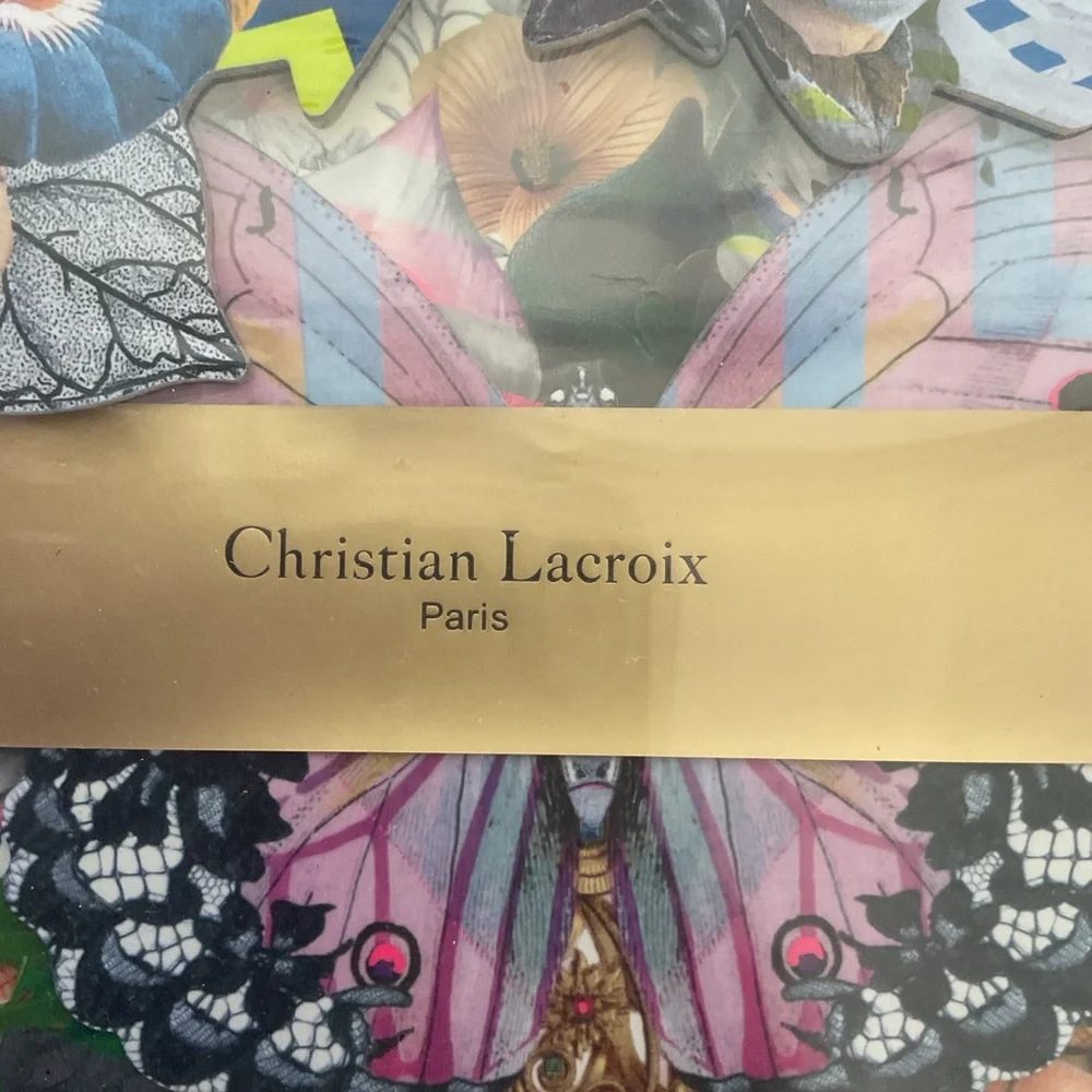 Christian Lacroix Frivolites Fan Diecut Boxed Notecards NWT